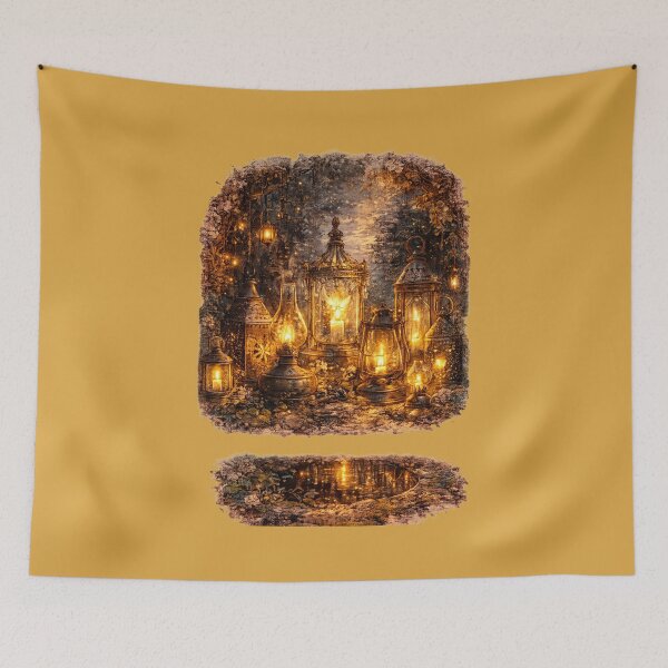 Item preview, Antique Lantern Collection Illustration – Vintage Still Life Design Art designed and sold by MagicMakerPh.