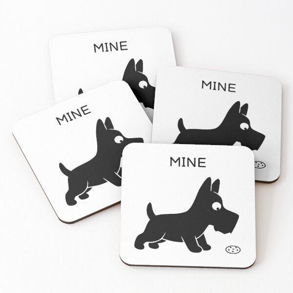 Item preview, Mine Funny Black Dog Sticker designed and sold by FUEGO & NOX.