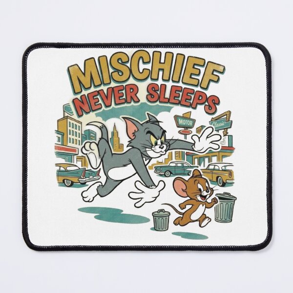 Item preview, Mischief Never Sleeps Tom and Jerry Vintage Artwork designed and sold by DKSH1234.