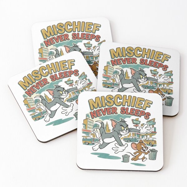 Item preview, Mischief Never Sleeps Tom and Jerry Vintage Artwork designed and sold by DKSH1234.