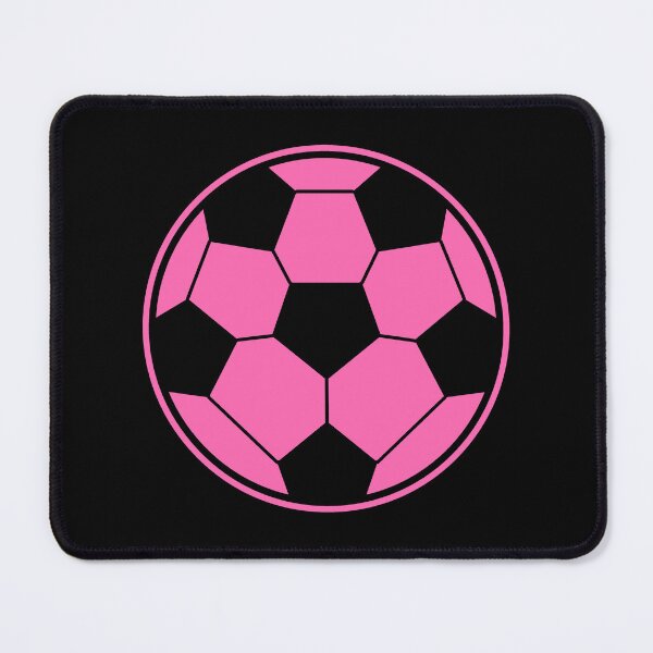 Item preview, Minimalist Pink Soccer Ball Shape Football Sports Graphic designed and sold by pattern-archive.