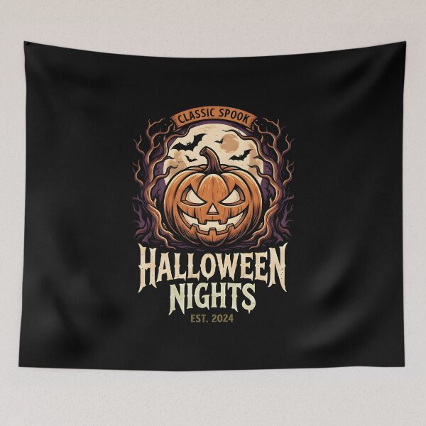 Item preview, Vintage Halloween Nights Shirt, Classic Spooky Pumpkin Graphic Tee, Retro Jack O Lantern Fall Halloween Shirt, Comfort Colors designed and sold by Xtusdior.