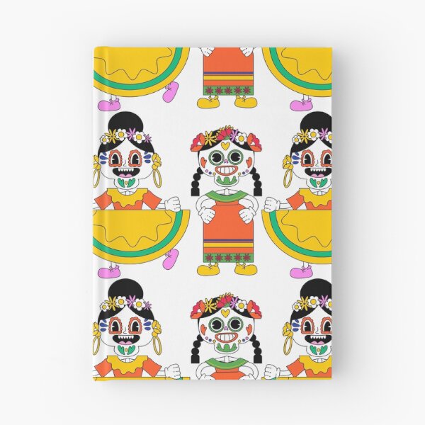 Item preview, Retro Sugar Skull Folklorico Dancers Pattern designed and sold by manojbalan1968.