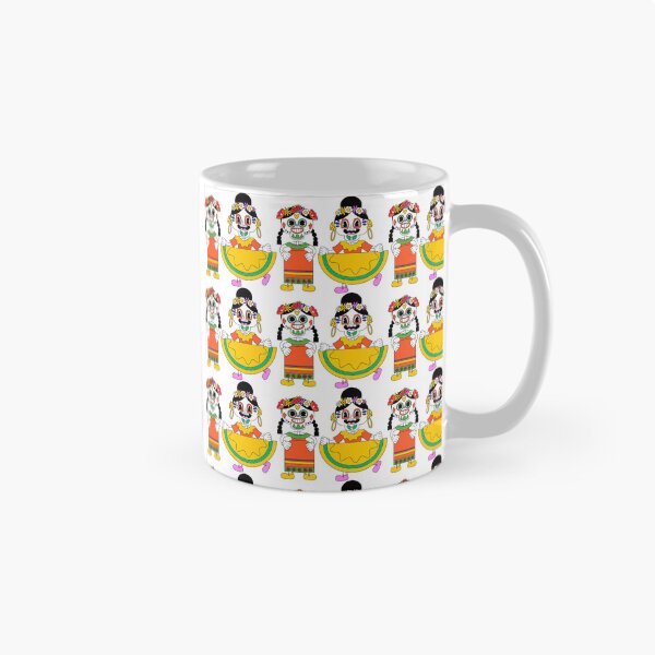 Item preview, Retro Sugar Skull Folklorico Dancers Pattern designed and sold by manojbalan1968.