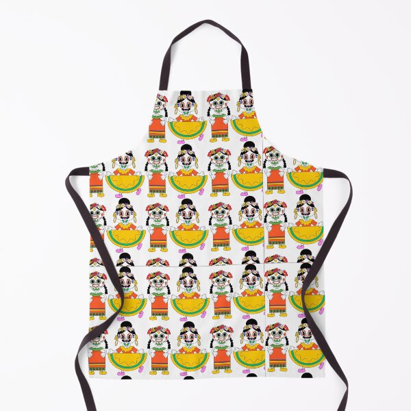 Item preview, Retro Sugar Skull Folklorico Dancers Pattern designed and sold by manojbalan1968.
