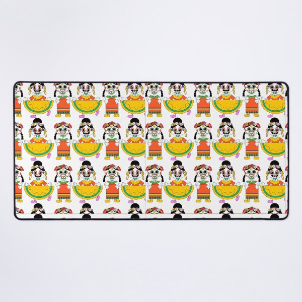 Item preview, Retro Sugar Skull Folklorico Dancers Pattern designed and sold by manojbalan1968.