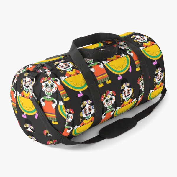 Item preview, Retro Sugar Skull Folklorico Dancers Pattern designed and sold by manojbalan1968.