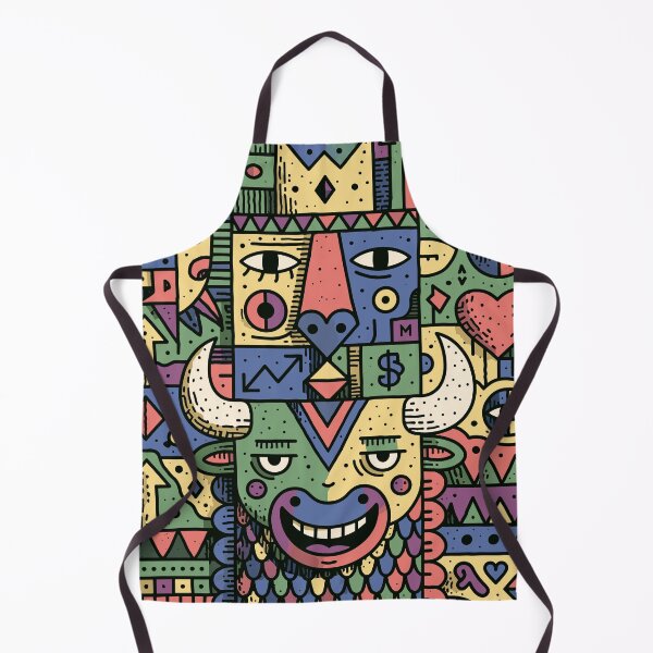 Item preview, Tribal Face Mosaic — Psychedelic Totem Character designed and sold by Romgora.