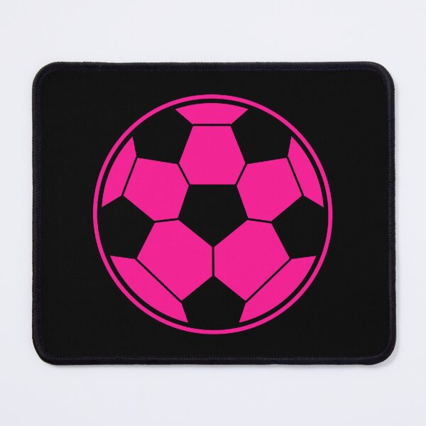 Item preview, Minimalist Hot Pink Soccer Ball Shape Football Sports Graphic designed and sold by pattern-archive.
