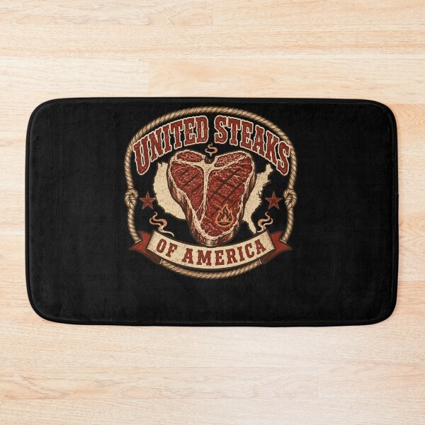 Item preview, United Steaks of America Funny BBQ Grill Master Patriotic Meat Lover designed and sold by THREE LITTLE BEANS.