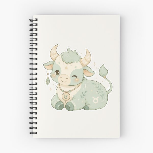 Item preview, Taurus Bull – Cute Pastel Zodiac Creature Sticker designed and sold by Cerys-GS.