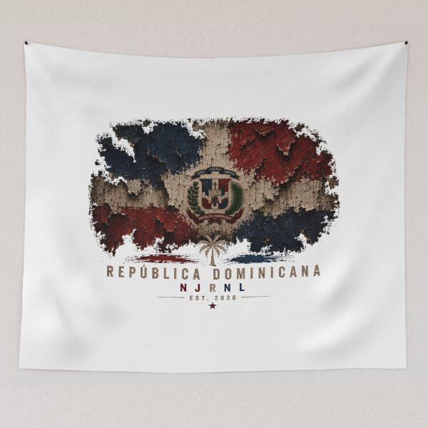 Item preview, República Dominicana Vintage Distressed Flag | NJRNL designed and sold by NJRNL Apparel .