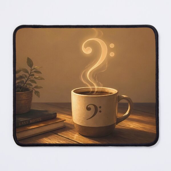 Item preview, Fueled by Coffee and Low Frequencies - Bass Player Humor designed and sold by Art-Arcade6.