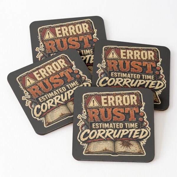 Item preview, Error RUST: Estimated Time Corrupted – Funny Mechanic Design designed and sold by ZestyThreads.