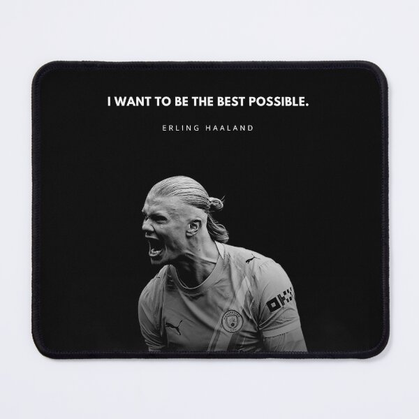 Item preview, Erling Haaland Motivational Quote Portrait designed and sold by SuccessInsanity.