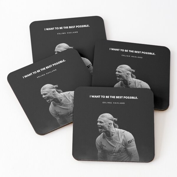Item preview, Erling Haaland Motivational Quote Portrait designed and sold by SuccessInsanity.