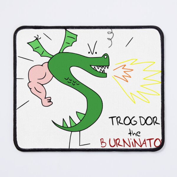 Item preview, Trogdor the Burninator Vintage Cartoon Dragon Funny Fan Art designed and sold by GEARSHIFT GRAPHICS.