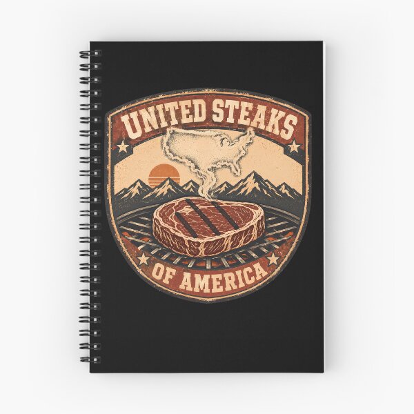 Item preview, United Steaks of America Funny BBQ Grill Master Patriotic Meat Lover designed and sold by THREE LITTLE BEANS.