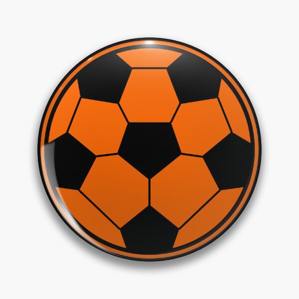 Item preview, Minimalist Orange Soccer Ball Shape Football Sports Graphic designed and sold by pattern-archive.