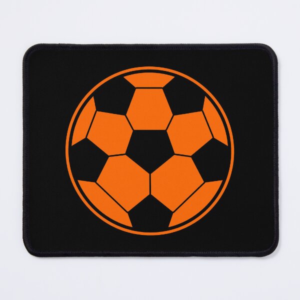 Item preview, Minimalist Orange Soccer Ball Shape Football Sports Graphic designed and sold by pattern-archive.