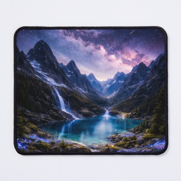 Item preview, Fantasy Mountain Lake Under the Milky Way designed and sold by Yomere.