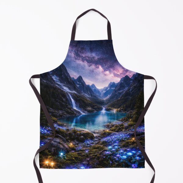Item preview, Fantasy Mountain Lake Under the Milky Way designed and sold by Yomere.
