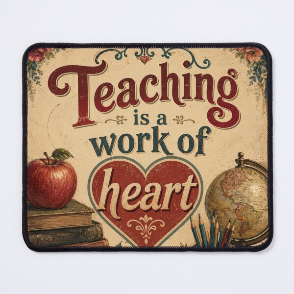 Item preview, Teaching Is A Work Of Heart Vintage Floral Teacher designed and sold by freackly.