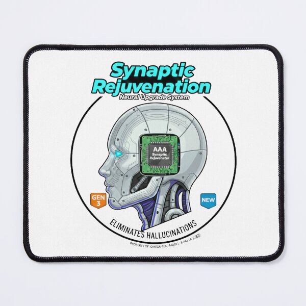Item preview, Synaptic Rejuvenation Neural Upgrade Robot Badge designed and sold by octozap.