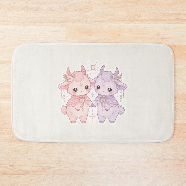 Item preview, Gemini Twins – Cute Pastel Zodiac Duo Sticker designed and sold by Cerys-GS.
