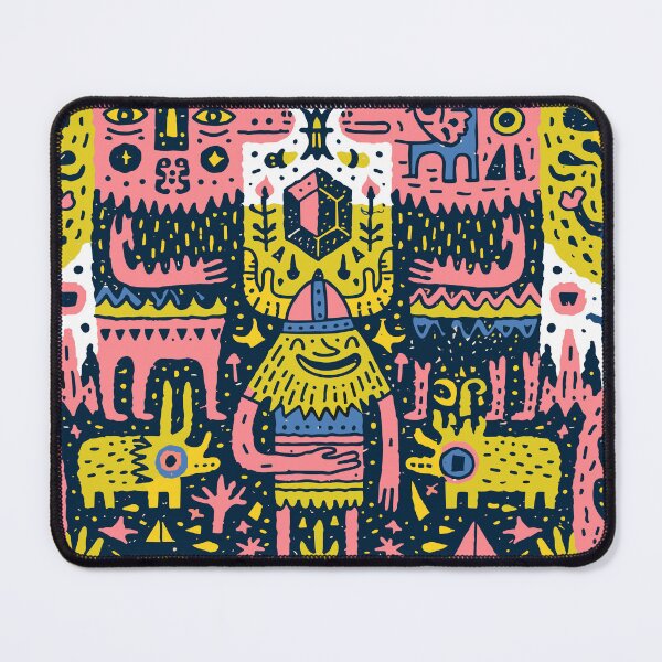 Item preview, Intricate Mythical Folk Art Dreamscape designed and sold by Romgora.