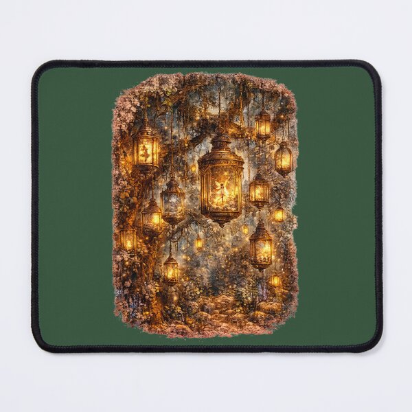 Item preview, Magical Lantern Tree Illustration – Tiny World Scenes Design Art designed and sold by MagicMakerPh.