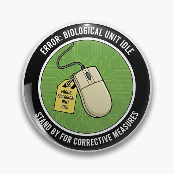 Item preview, Error Biological Unit Idle AI Mouse Sticker designed and sold by octozap.