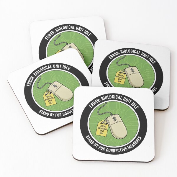 Item preview, Error Biological Unit Idle AI Mouse Sticker designed and sold by octozap.