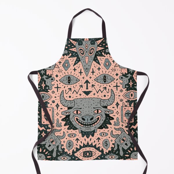 Item preview, Esoteric Demon Beast Symbolic Doodle Pattern designed and sold by Romgora.