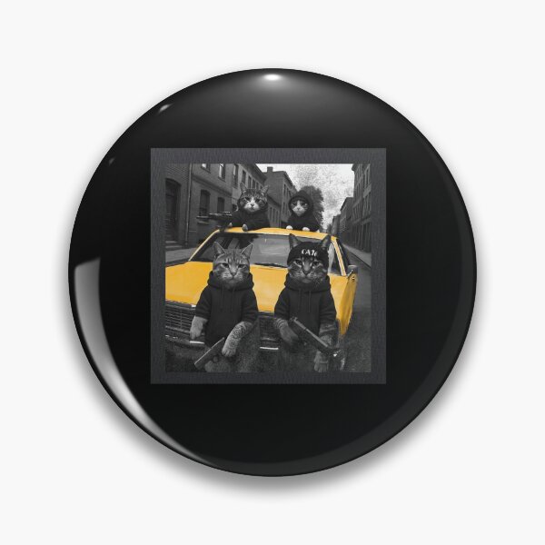 Item preview, Gangster Cats Yellow Car Thug Life Funny Meme designed and sold by destroyplanet.