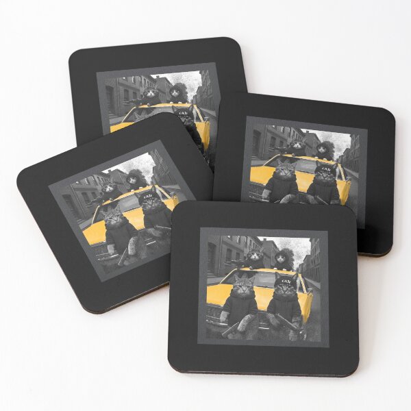 Item preview, Gangster Cats Yellow Car Thug Life Funny Meme designed and sold by destroyplanet.