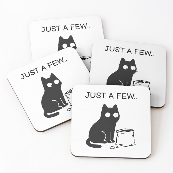 Item preview, Just a Few... Funny Black Cat Sticker designed and sold by FUEGO & NOX.