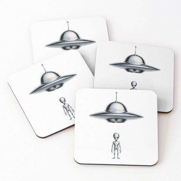 Item preview, Retro 1950s UFO Flying Saucer Alien designed and sold by octozap.