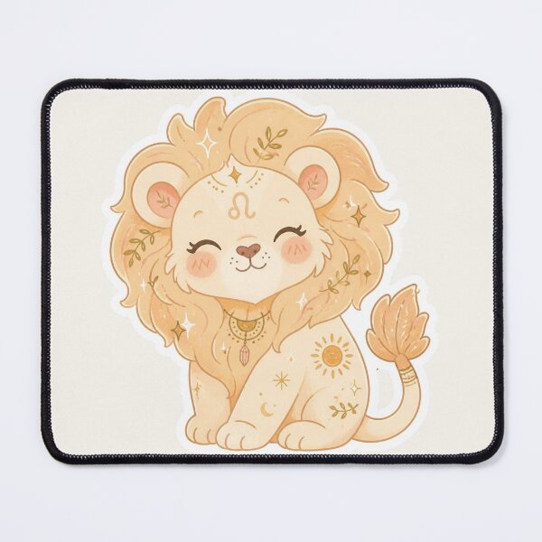 Item preview, Leo Lion – Cute Pastel Zodiac Creature Sticker designed and sold by Cerys-GS.