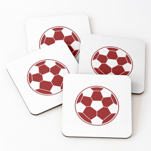 Item preview, Minimalist Dark Red Soccer Ball Shape Football Sports Graphic designed and sold by pattern-archive.