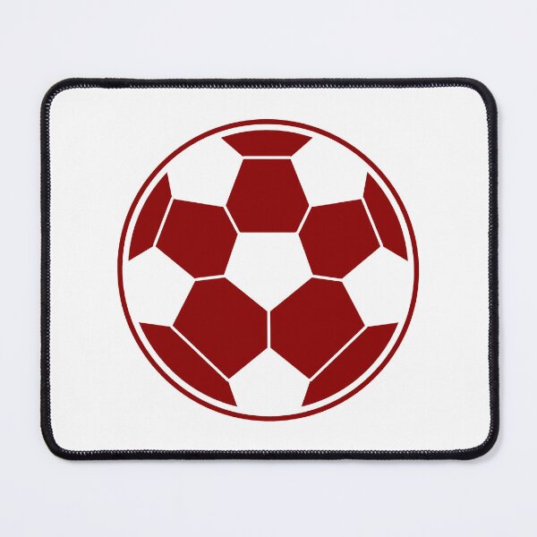 Item preview, Minimalist Dark Red Soccer Ball Shape Football Sports Graphic designed and sold by pattern-archive.