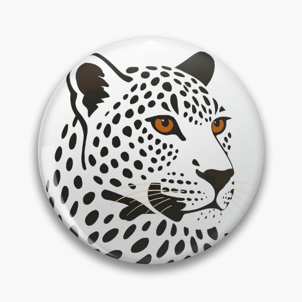 Item preview, Modern Wildlife Illustration, Leopard, Minimalist Animal Portrait, designed and sold by ZanyPaintbrush.