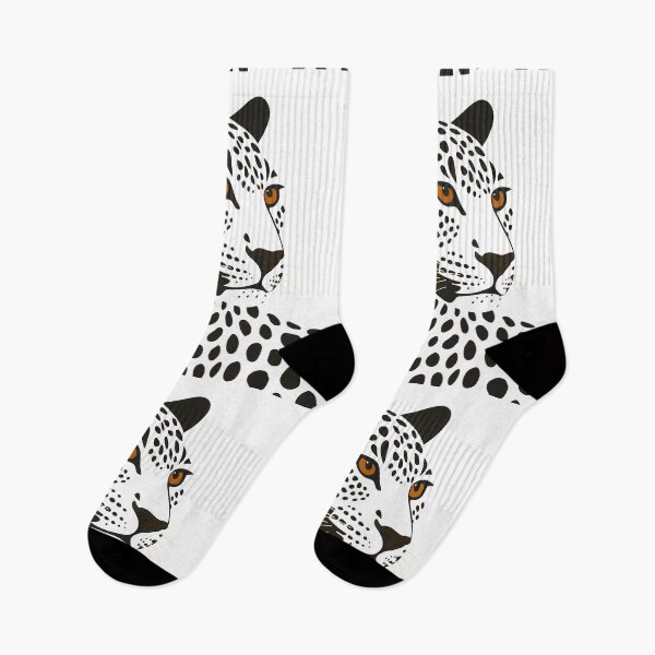 Item preview, Modern Wildlife Illustration, Leopard, Minimalist Animal Portrait, designed and sold by ZanyPaintbrush.