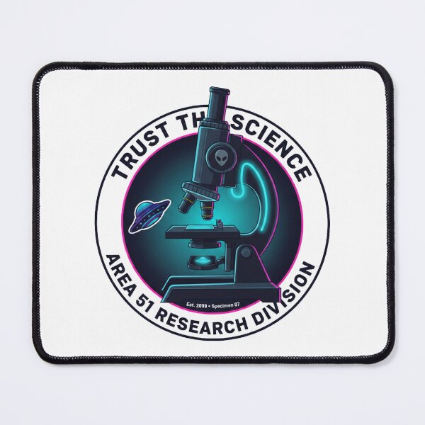 Item preview, Cyberpunk Area 51 Research Division Lab Badge Sticker designed and sold by octozap.
