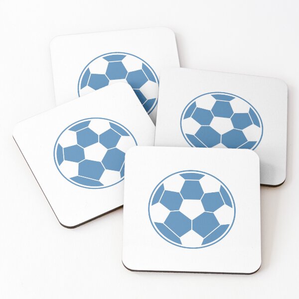 Item preview, Minimalist Steel Blue Soccer Ball Shape Football Sports Graphic designed and sold by pattern-archive.