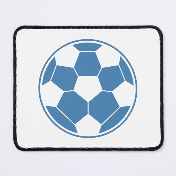 Item preview, Minimalist Steel Blue Soccer Ball Shape Football Sports Graphic designed and sold by pattern-archive.
