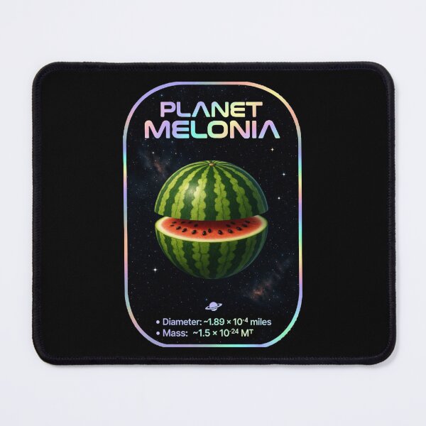 Item preview, Planet Melonia Watermelon Space Science Infographic Poster designed and sold by octozap.