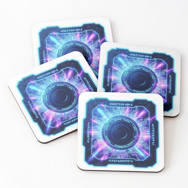 Item preview, Futuristic Alien Dial Scanner Security Panel Sticker designed and sold by octozap.
