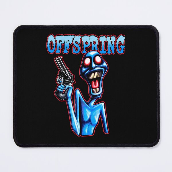 Item preview, Blue Glowing Creature Holding Handgun Red Glowing Eyes Open Mouth designed and sold by Yacine23.