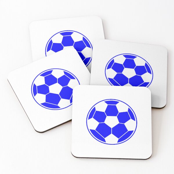 Item preview, Minimalist Blue Soccer Ball Shape Football Sports Graphic designed and sold by pattern-archive.